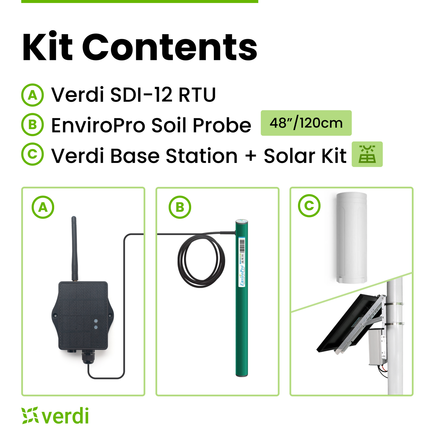 Verdi Multi-Depth Soil Moisture Kit | Affordable Wireless Sensor & Software