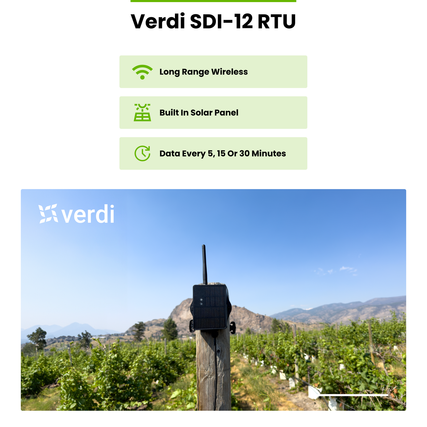 Verdi Multi-Depth Soil Moisture Kit | Affordable Wireless Sensor & Software